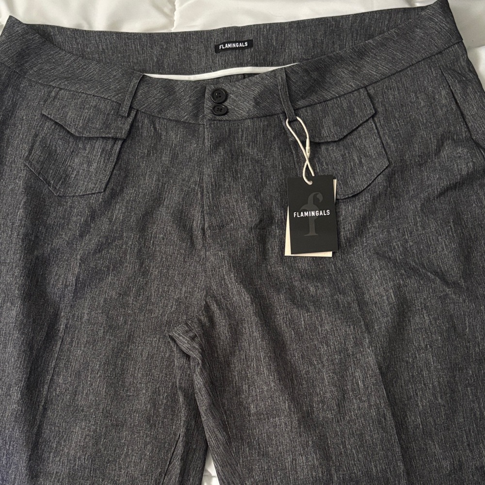 Flamingals Gray Dress Pants